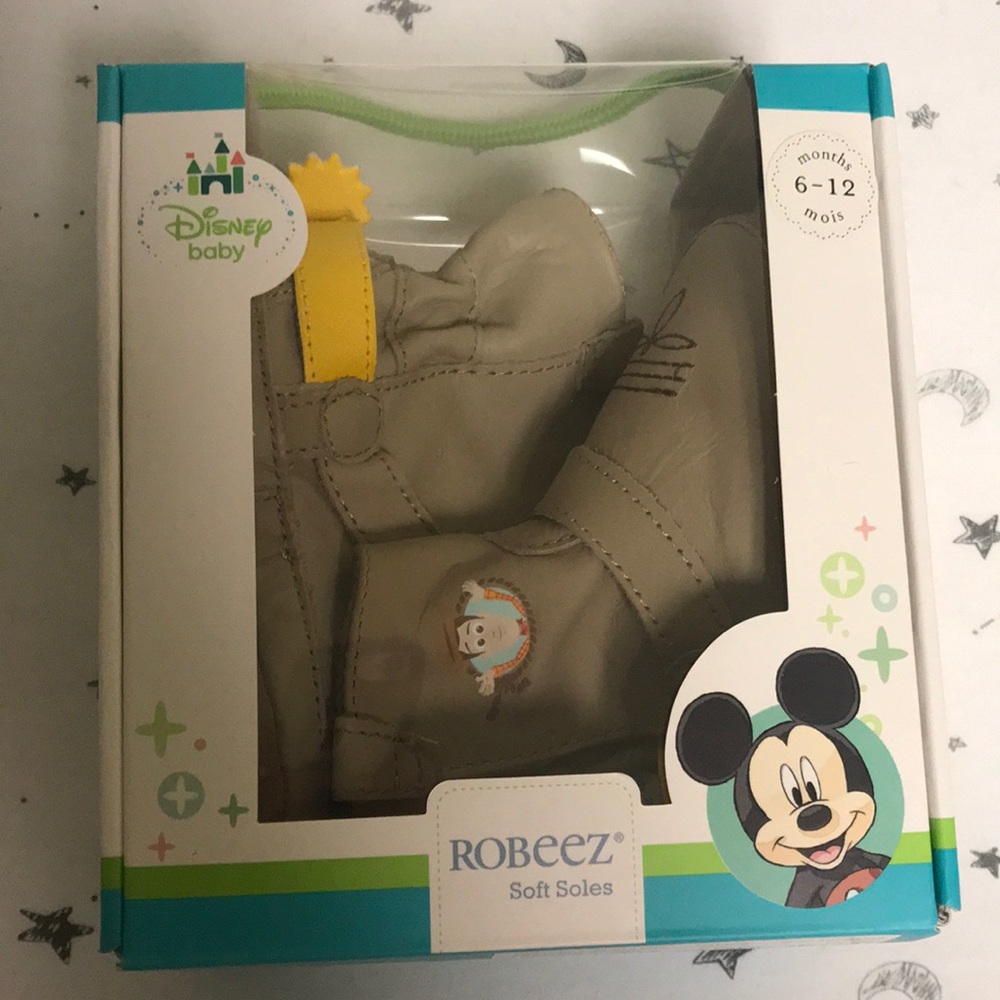 Robeez Disney Woody baby booties size 6-12 months